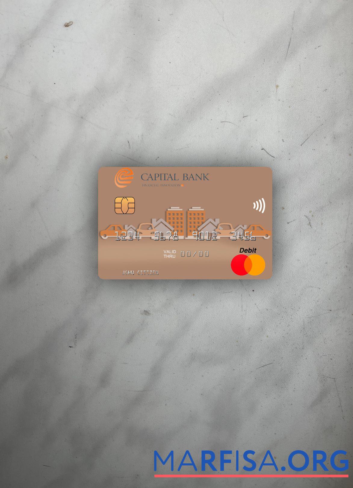 Blank North Macedonia Capital Banka AD Skopje mastercard photolook front download for verification